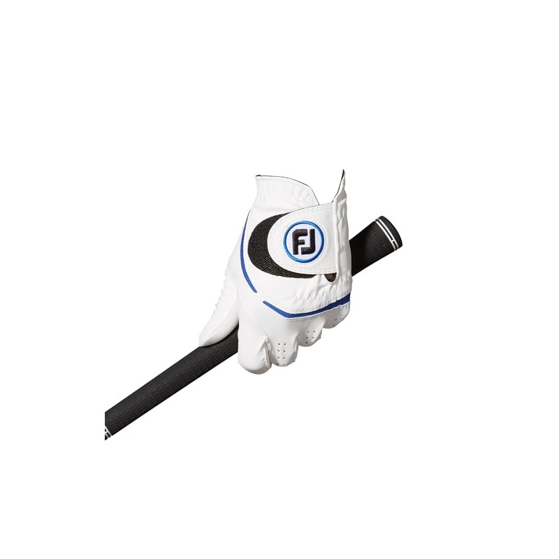 FootJoy FGWF23WB-25 Weathersoff White/Blue Golf Gloves, Left Hand Worn (Right-Handed),