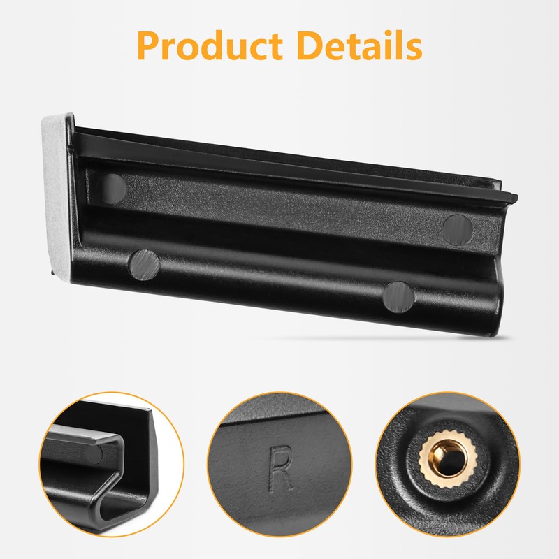 2 PCS Car Roof Gutter for 2018-2025 Jeep Wrangler JL