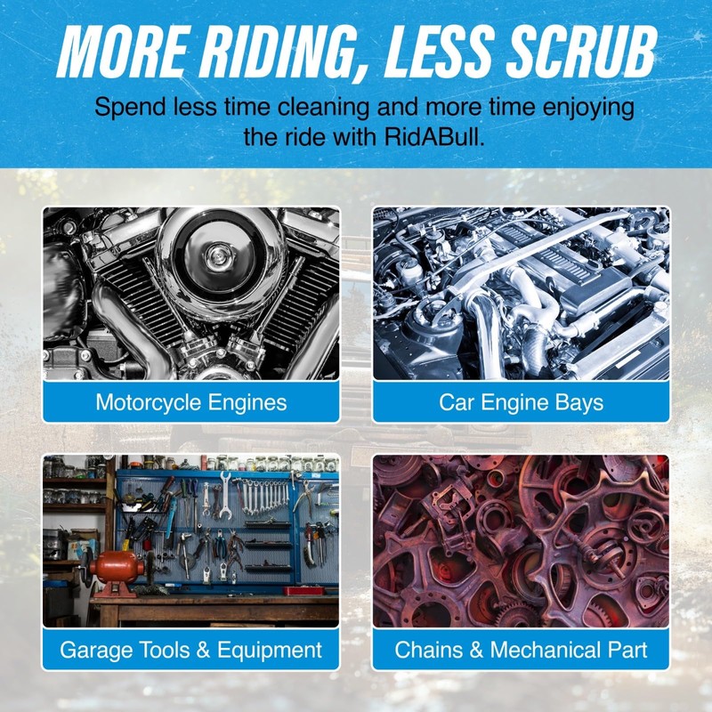 BullSnot! RidABull Engine Degreaser- Premium Cleaner & Degreasing Agent –