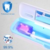 RILIZER UV Toothbrush Sanitizer and Holder, Portable Travel Case and