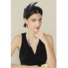 BABEYOND Fascinator Headband for Women - 1920s Feather Tea Party