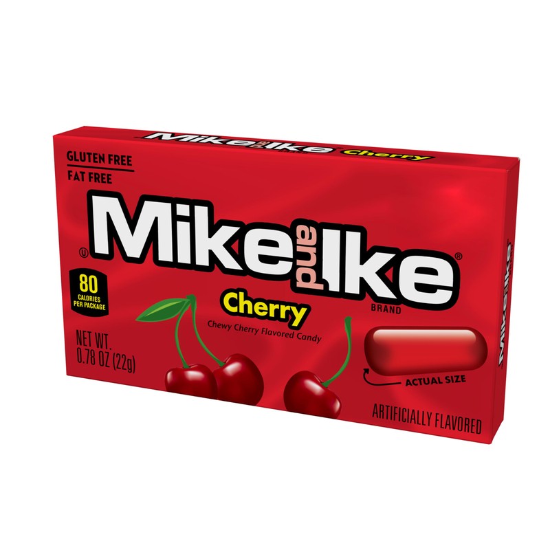 Mike and Ike Cherry Candy, 0.78 Ounce Box (Pack of