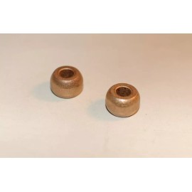 Triangle Spherical Bronze Bushing, common use fan motor – dehumidifier, 1/4" shaft, 2 pcs
