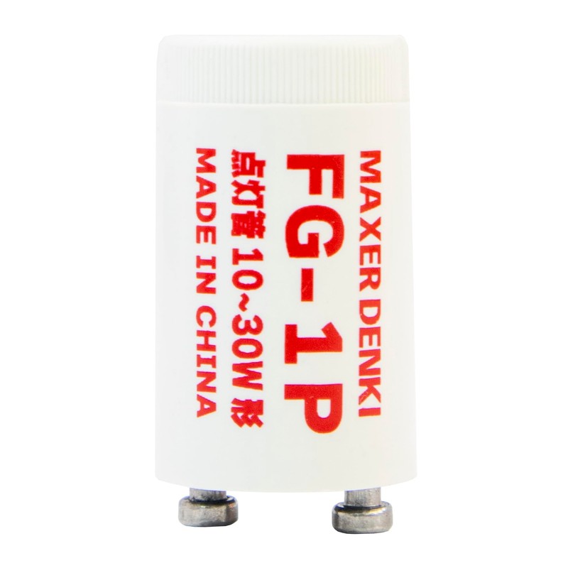 Maxar Electric Glow Bulb Lighting Tube FG-1P 2-Pack White for
