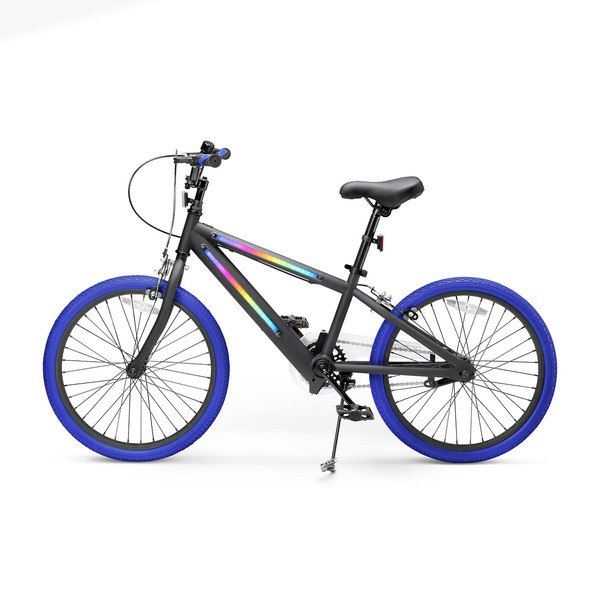 Jetson Light Rider X 20" Wheel Light-Up Bike, Includes Light-Up Frame and Wheels, 3 Different Light Modes, Easily Adjustable Seat Height, 20" Rubber Tires, Blue, JLRX20-BBL
