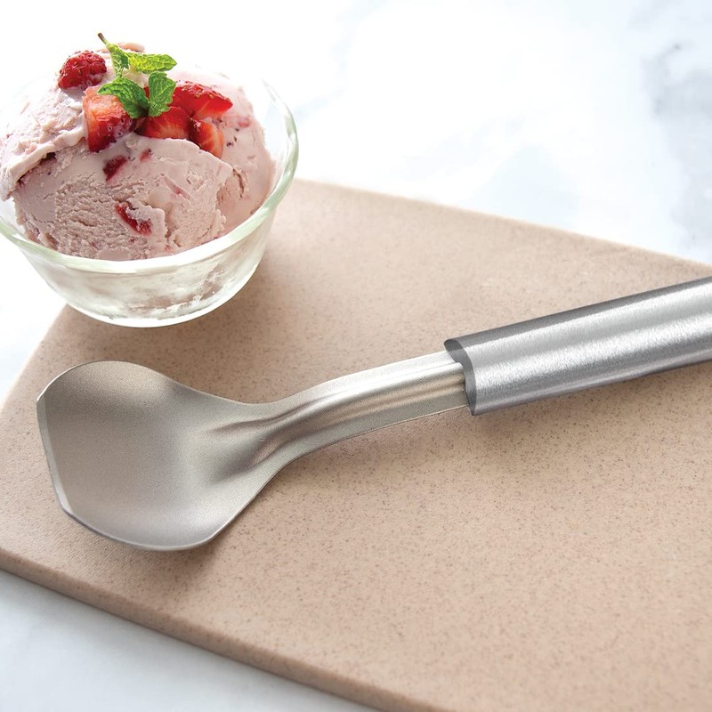 Rada Cutlery Ice Cream Scoop (R137), 2.38x2.38 Stainless Steel Bowl,