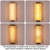 HOMLUCE 14.2in Alabaster Wall Sconce, Large Natural Marble Wall Light