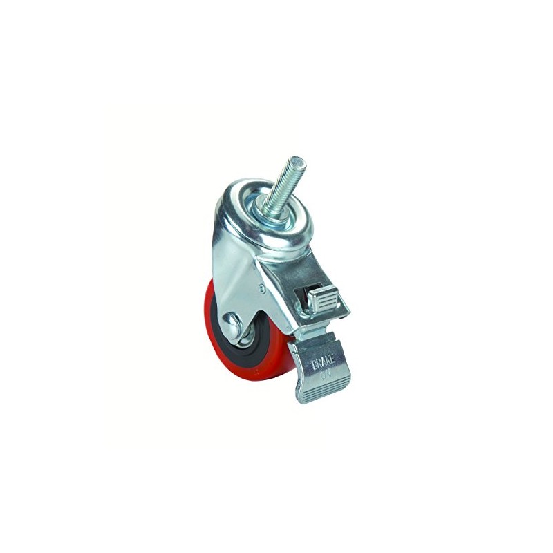 WOODRIVER 3" Caster Double Locking Swiveling with 3/8" Threaded Spindle