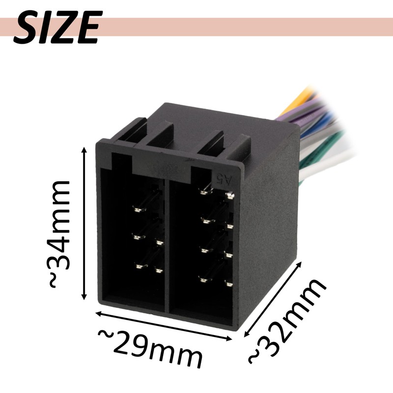 AERZETIX - C11904 13-Pin 5+8 ISO Combination Plug for Car