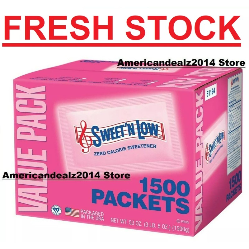 Sweet'N Low (1,500 ct.), SEALED ITEM!! 1500 Packets!!! FRESH NEW