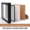 9 x11 Enamel Pin Display Frame with Glass, Shadow Box