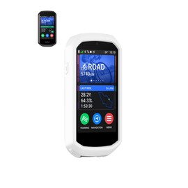 Case for Garmin Edge 1050 GPS Bike Computer, Sillence Material,Shock-Absorbing and Anti Drop Protection Soft Half Shell,White.