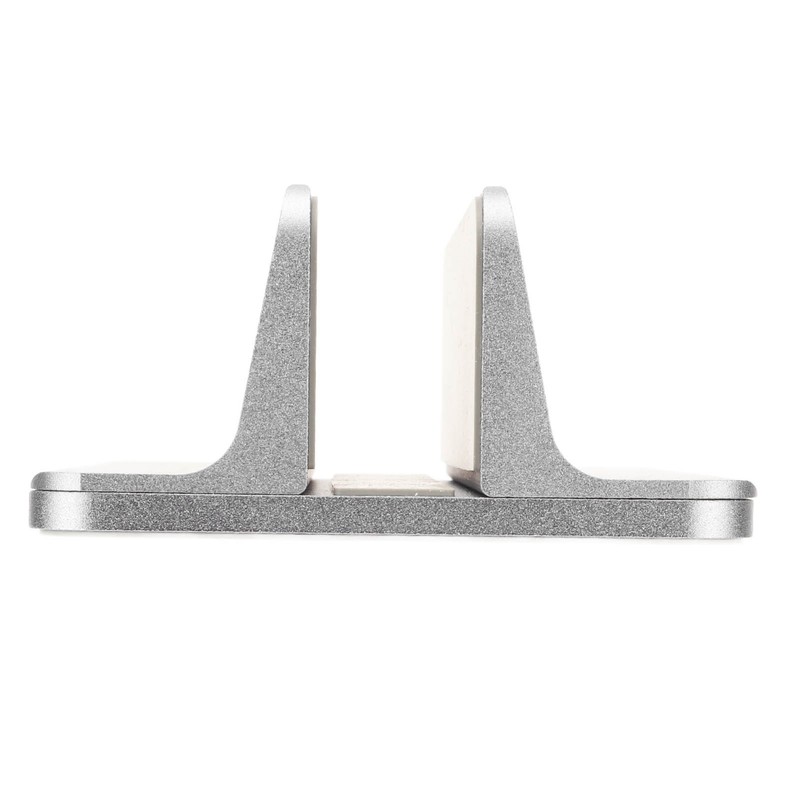 Vertical Laptop Stand Grey Regulable Base 3D Curved Appearance Bottom