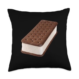 Ice Cream Sandwich Day Party Birthday Dessert Lover Throw Pillow