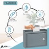 Adir Suggestion Box with Slot and Lock - Money Drop