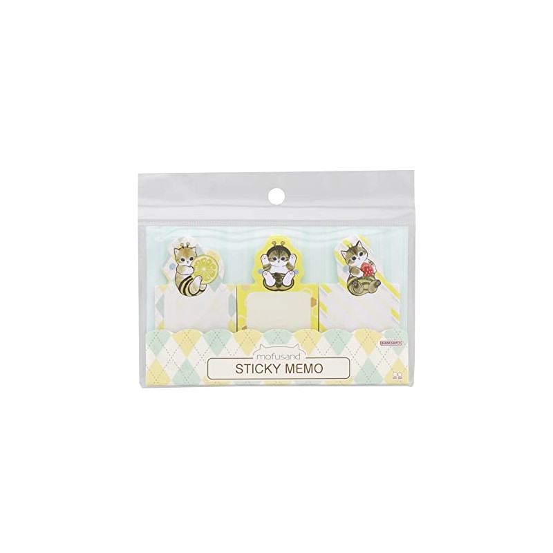Sunstar Stationery Mofusand Sticky Notes, Die Cut, Bee Nyan, S2836858