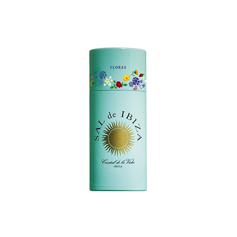 Sal De Ibiza Granito Salt Shaker with Flower Petals