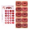 Paleta Labiales Mate 24 Tonos Miss Rose M557- 7301-489m-24color