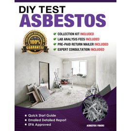 BALORP DIY Test Asbestos 2 PK- Includes All Lab Fees - Test Popcorn Ceiling, Tile, Insulation, Adhesive, Mastic, Drywall and Other Materials for Asbestos, DIY408