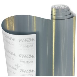 VViViD+ Gloss Galaxy Nardo Grey Premium Vinyl Wrap Film (1/2ft x 5ft)
