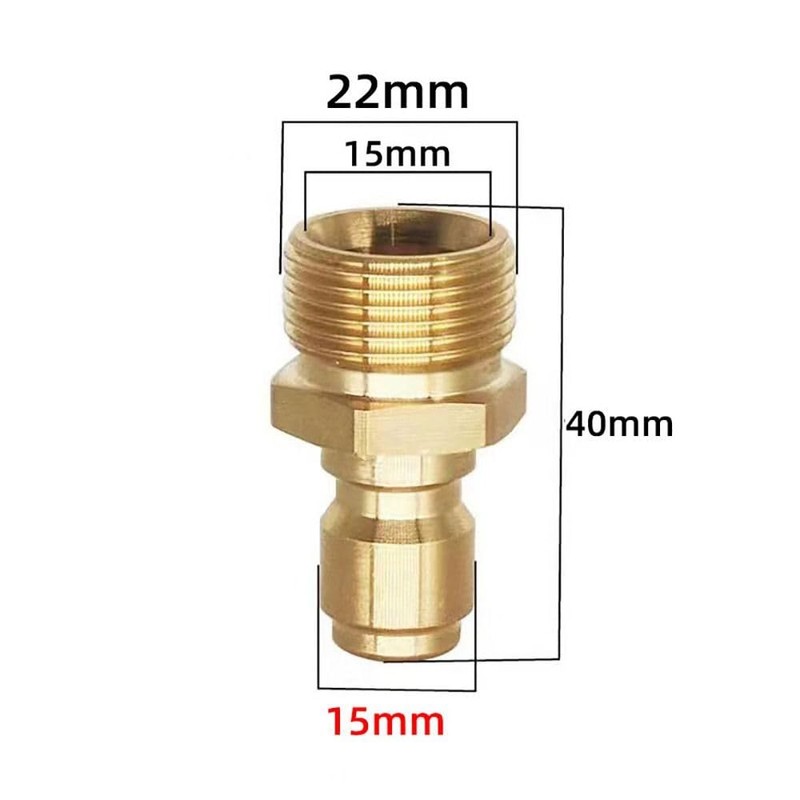 1セット 3/8 M22 アダプター 高圧洗浄機用水出口セット クイックコネクトキット M22 高圧洗浄機パイプジョイント用