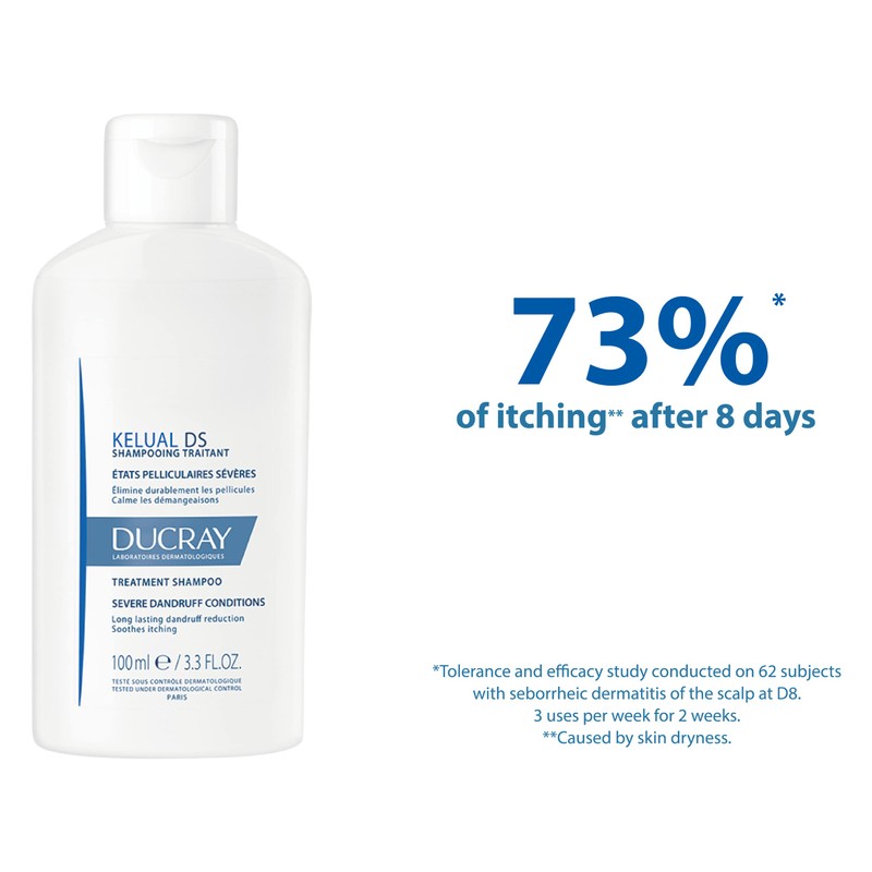 Pierre Fabre Ducray Kelual DS Anti-Reappearance Dandruff Treatment Shampoo, 100