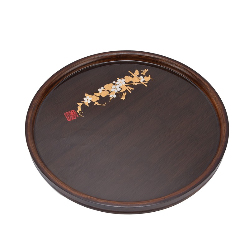 Bamboo Tea Tray Japanese Simple Novel Beautiful Resin Walnut Tea