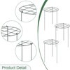 Generic 3 Pieces Peony Support Cages Plant Support Stakes Metal