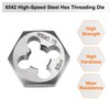 sourcing map Hex Threading Die M9 x 0.75 Metric Thread