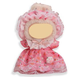 Red Doll Clothes, 17cm Dolls Outfit Set with Bow , Luxury Chic Style High-End Fashion Suitable Doll Accessories (No Doll)