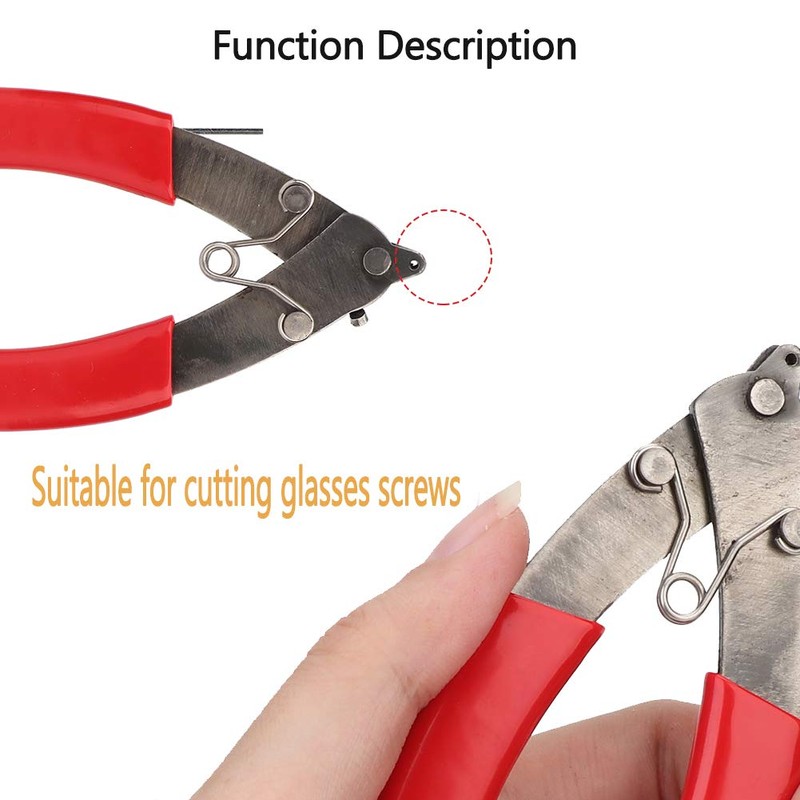 Eyeglass Repair Tool Kit, Universal Glasses Screw Pliers Rimless Frame