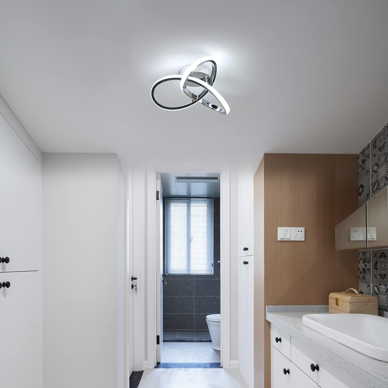 DELIPOP Ceiling Light Fixture, Modern LED Ceiling Light, 22W 6500K
