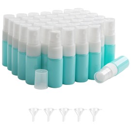 Kesell 10ml Glass Spray Bottle for Perfume Small Empty Refillable Travel Fine Mist Sprayer Bottle, for Cleaning, Aromatherapy Dispenser (Blue, 40pcs)