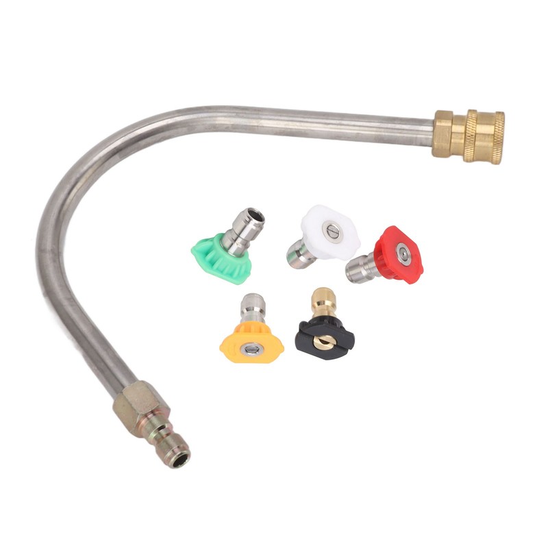 Pressure Washer Extension Wand Stainless Steel Brass 4000psi 1/4 Inch