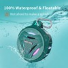Bluetooth Speaker with RGB Lights, Heysong IPX7 Waterproof Portable Shower