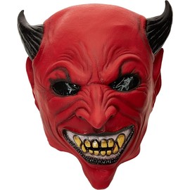 Rubie's Costume Classic Red Devil Adult Overhead Latex Mask Adult One Size