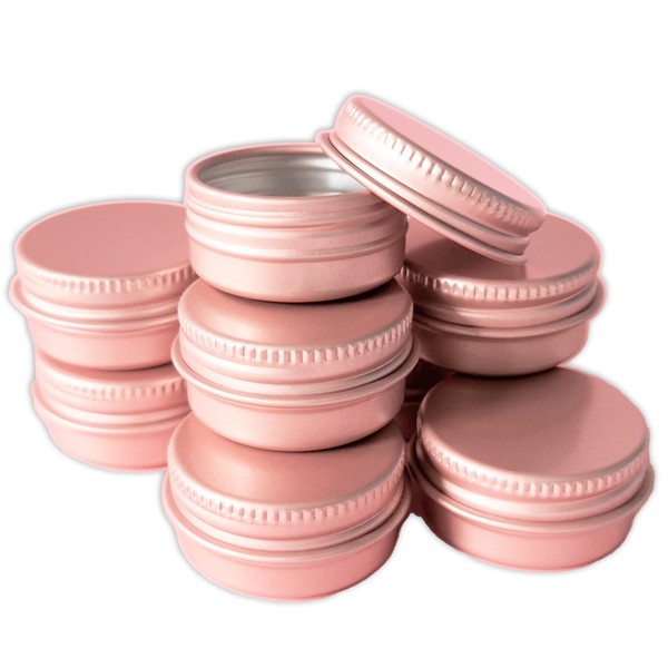 SHC Web 10 x Mini 10ml Rose Gold Tins with