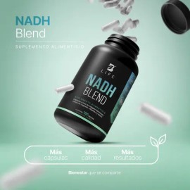 NADH Con 180 Cápsulas | 180 Días de Consumo | 6 Veces Más Producto vs Otros | Nicotinamida Potenciada con Magnesio y Colágeno | Antioxidante NAD H Ble