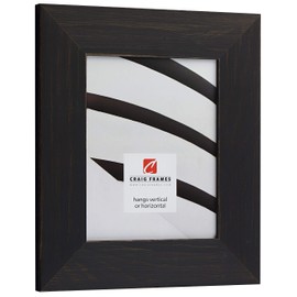 Craig Frames Jasper Wide Picture Frame, 8 x 10 Inch, Country Charcoal Black