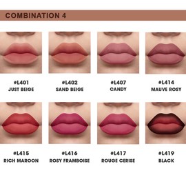 8 PCS Lip Liner Pencil Set - Matte Nude Lip Contour Lipliner, Waterproof Long Lasting Lipstick Lip Liner Set, Smudge-Proof Lip Liner Pen (Colour, # 04)