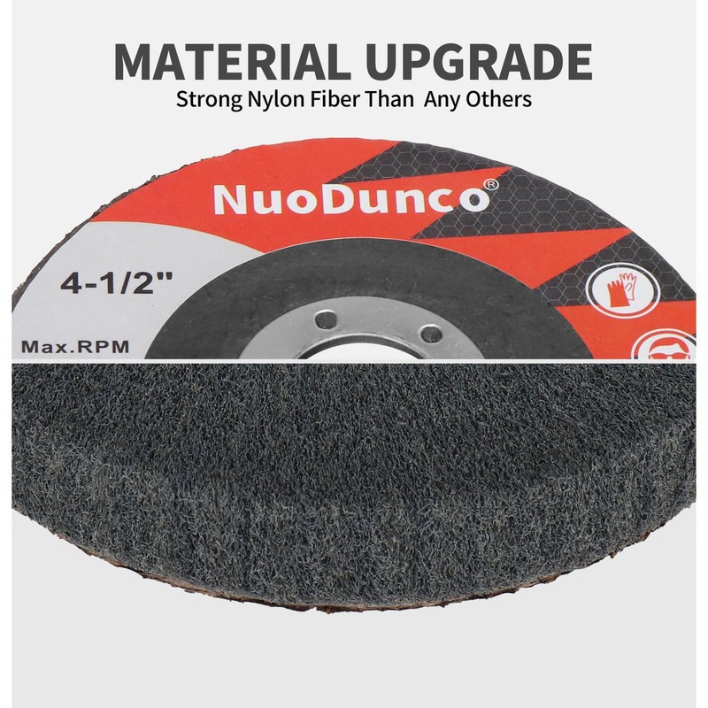 NuoDunco 15Pcs 180# 320# 600# Scour Flap Disc 4 1/2