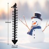 MUMTOP 2 Pack Snow Gauge Outdoor, 24 Inch Iron Art