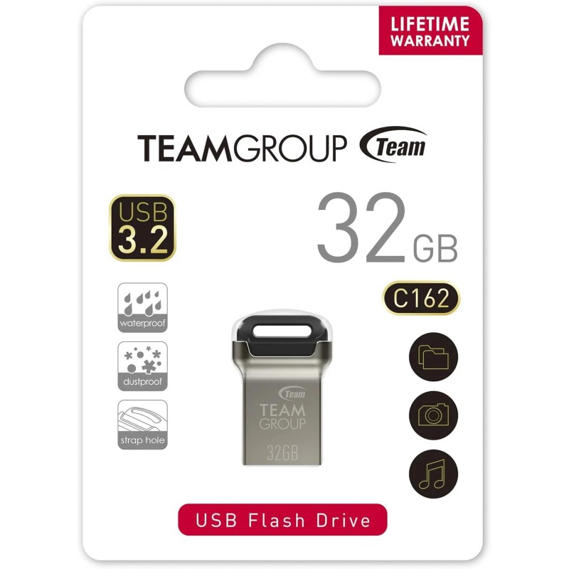 TEAMGROUP 32Gb Flash Drive 5 Pack Zinc Alloy Waterproof Usb