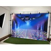 CORFOTO 6x4ft Disco Backdrop Neon Ballroom Night Club Background 70s