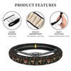 Vintage Mushroom Leaf Steering Wheel Cover for Women, Universal 15