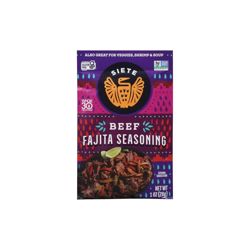 Siete Beef Fajita Seasoning Mix | Seasoning for Beef, Shrimp,