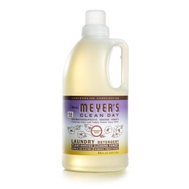 MRS. MEYER'S CLEAN DAY Liquid Laundry Detergent, Infused with Essential Oils, Compassion Flower, 64 oz (64 Loads)
