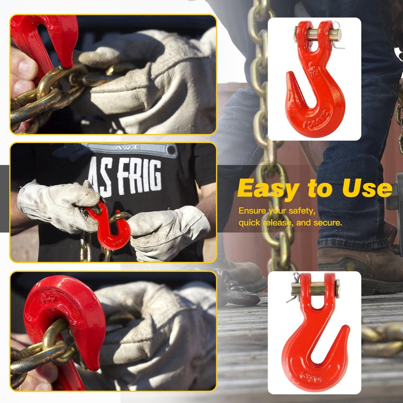 5/16" Clevis Grab Hooks 4 Pack – Heavy Duty G70