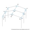 Aoneky 1'' Corner Canopy Fitting Couplers Kit - Frame Carport