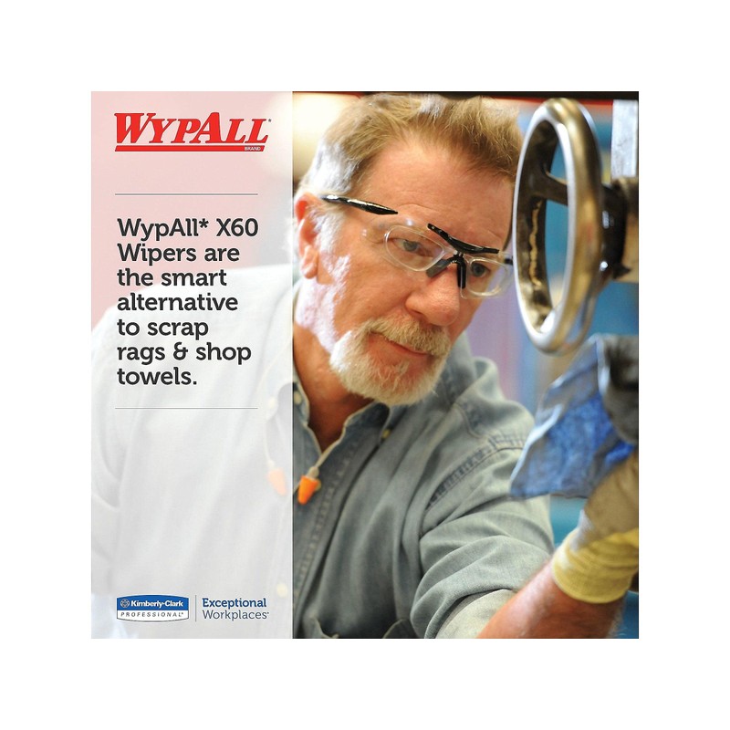 KCC34790 - Kimberly-Clark Wypall X60 Teri Reinforced Wipe